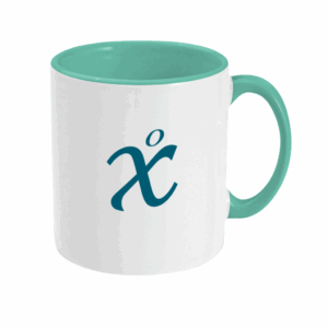 Colour maths mug with logo